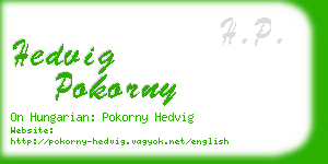 hedvig pokorny business card